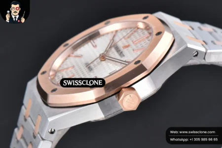 Audemars Piguet Royal Oak 15400 RG/SS 41mm IPF White Textured Dial RG/SS High Resolution View