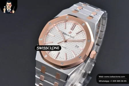 Audemars Piguet Royal Oak 15400 RG/SS 41mm IPF White Textured Dial RG/SS High Resolution View