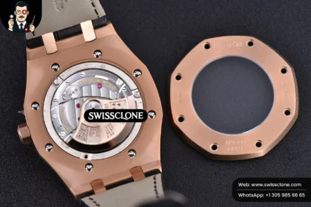 Audemars Piguet Royal Oak 15400 JF Black Dial Black Leather MY9015 High Resolution View
