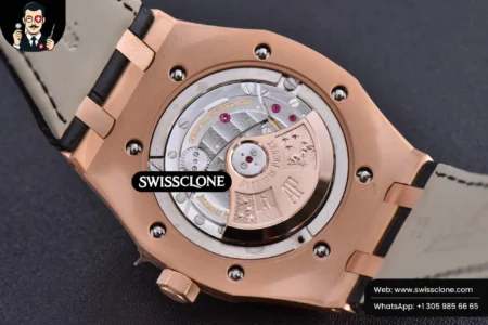 Audemars Piguet Royal Oak 15400 JF Black Dial Black Leather MY9015 High Resolution View