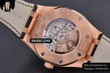 Audemars Piguet Royal Oak 15400 JF Black Dial Black Leather MY9015 High Resolution View