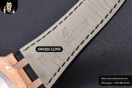 Audemars Piguet Royal Oak 15400 JF Black Dial Black Leather MY9015 High Resolution View