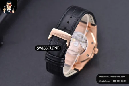 Audemars Piguet Royal Oak 15400 JF Black Dial Black Leather MY9015 High Resolution View