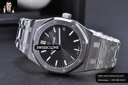 Audemars Piguet Royal Oak 15500 OMF 41mm Black Textured Dial 9015 High Resolution View