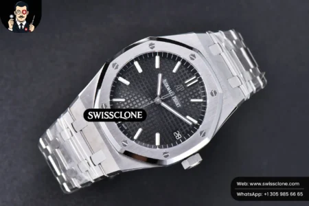 Audemars Piguet Royal Oak 15500 OMF 41mm Black Textured Dial 9015 High Resolution View