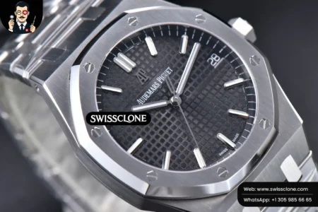 Audemars Piguet Royal Oak 15500 OMF 41mm Black Textured Dial 9015 High Resolution View