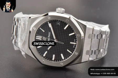 Audemars Piguet Royal Oak 15500 41mm Black Textured Dial High Resolution View