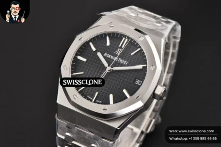 Audemars Piguet Royal Oak 15500 41mm Black Textured Dial High Resolution View