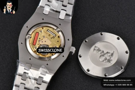 Audemars Piguet Royal Oak Ladies 33mm 8F Diamond Black Dial Quartz High Resolution View