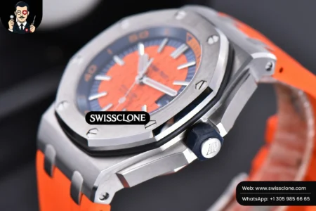 Audemars Piguet Royal Oak Offshore Diver 15710 Orange JF 42mm Orange Rubber High Resolution View