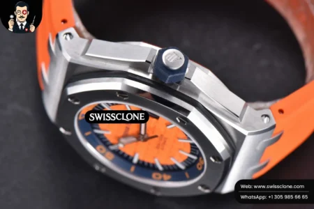 Audemars Piguet Royal Oak Offshore Diver 15710 Orange JF 42mm Orange Rubber High Resolution View