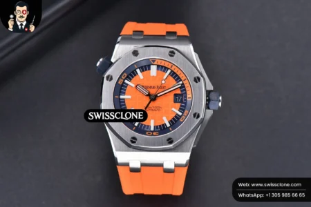 Audemars Piguet Royal Oak Offshore Diver 15710 Orange JF 42mm Orange Rubber High Resolution View