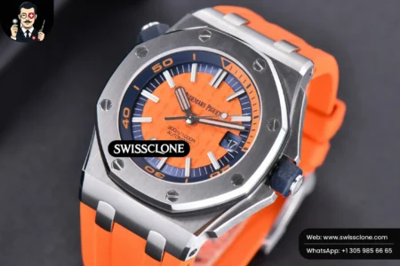 Audemars Piguet Royal Oak Offshore Diver 15710 Orange JF 42mm Orange Rubber High Resolution View