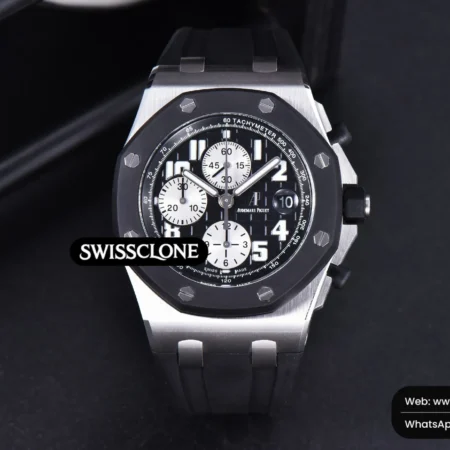 Audemars Piguet Royal Oak Offshore 25940SK 42mm JF Rubberclad Black/Silver Dial Rubber High Resolution View