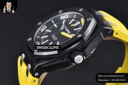Audemars Piguet Royal Oak Offshore Diver 42mm IPF Black/Yellow Dial Yellow Rubber MY9015 High Resolution View
