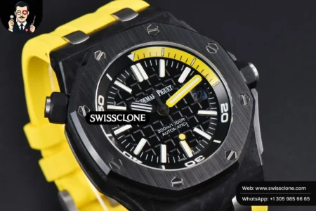 Audemars Piguet Royal Oak Offshore Diver 42mm IPF Black/Yellow Dial Yellow Rubber MY9015 High Resolution View