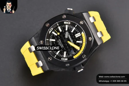 Audemars Piguet Royal Oak Offshore Diver 42mm IPF Black/Yellow Dial Yellow Rubber MY9015 High Resolution View