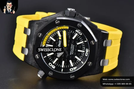 Audemars Piguet Royal Oak Offshore Diver 42mm IPF Black/Yellow Dial Yellow Rubber MY9015 High Resolution View