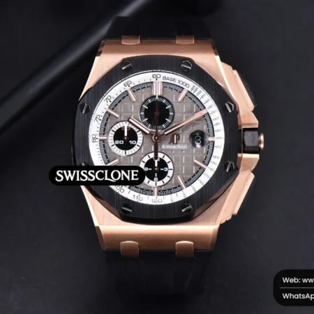 Audemars Piguet Royal Oak Offshore 44mm Cermet Bezel Michael Schumacher JF Gray/White Dial High Resolution View