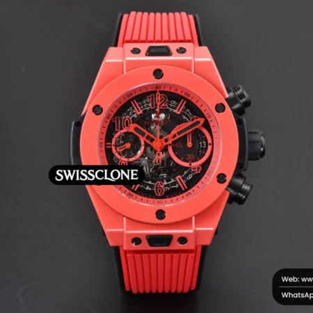 Hublot Big Bang Unico Red Magic 44mm Ceramic Skeleton Dial Red Rubber High Resolution View