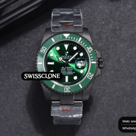 Rolex Blaken Submariner 116610 LV IPKF Green PVD High Resolution View