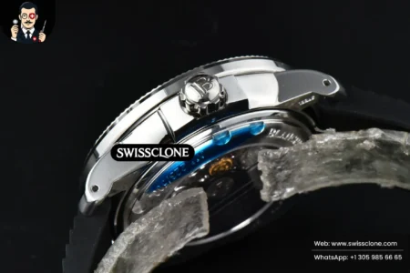 Rolex Blancpain Fifty Fathoms 5008B Barakuda 40mm GSF Black Dial Black Rubber High Resolution View