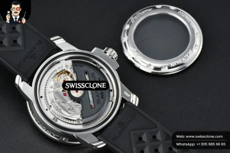 Rolex Blancpain Fifty Fathoms 5008B Barakuda 40mm GSF Black Dial Black Rubber High Resolution View