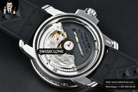 Rolex Blancpain Fifty Fathoms 5008B Barakuda 40mm GSF Black Dial Black Rubber High Resolution View