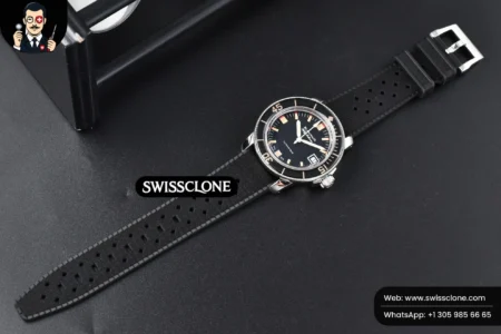 Rolex Blancpain Fifty Fathoms 5008B Barakuda 40mm GSF Black Dial Black Rubber High Resolution View