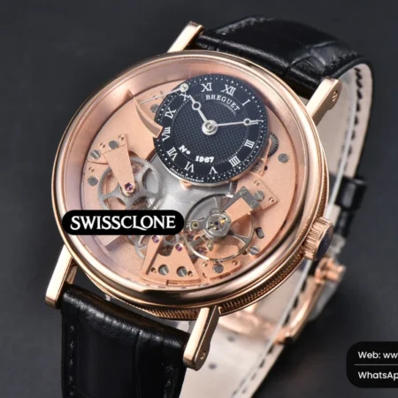 Rolex Breguet Tradition 7057BR 40mm Dial Black Subdial Black Leather High Resolution View