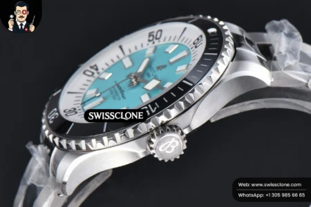 Breitling SuperOcean 44mm TF Tiffany Blue/White Dial High Resolution View