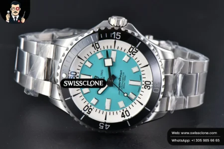 Breitling SuperOcean 44mm TF Tiffany Blue/White Dial High Resolution View