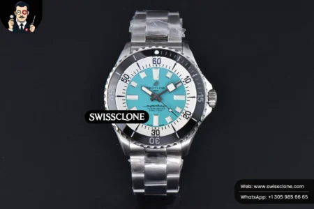 Breitling SuperOcean 44mm TF Tiffany Blue/White Dial High Resolution View