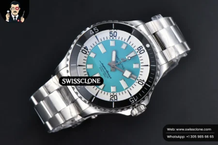 Breitling SuperOcean 44mm TF Tiffany Blue/White Dial High Resolution View