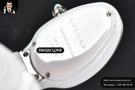 Rolex Bvlgari Serpenti Spiga 35mm Polycyclic White Ceramic White Dial Quartz High Resolution View
