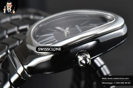 Rolex Bvlgari Serpenti Spiga 35mm Polycyclic Black Ceramic Black Dial Quartz High Resolution View