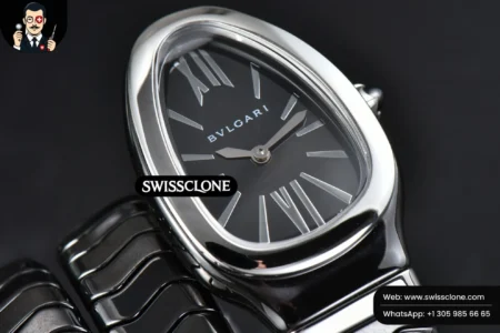 Rolex Bvlgari Serpenti Spiga 35mm Polycyclic Black Ceramic Black Dial Quartz High Resolution View