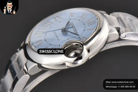 Cartier Ballon Bleu 33mm AF Ice Blue Dial High Resolution View