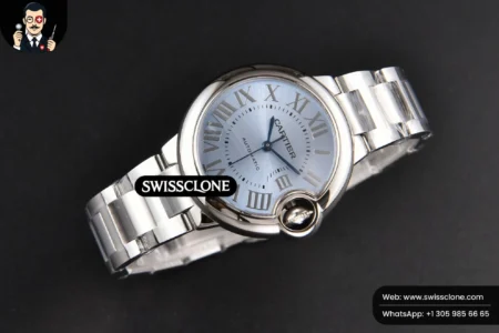 Cartier Ballon Bleu 33mm AF Ice Blue Dial High Resolution View