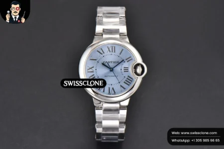 Cartier Ballon Bleu 33mm AF Ice Blue Dial High Resolution View
