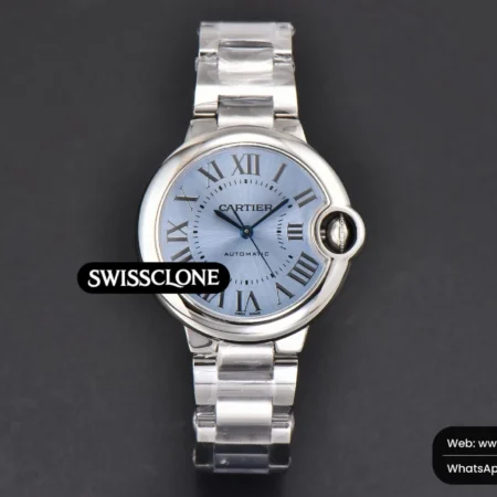 Cartier Ballon Bleu 33mm AF Ice Blue Dial High Resolution View