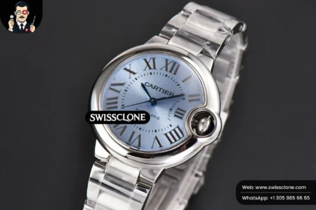Cartier Ballon Bleu 33mm AF Ice Blue Dial High Resolution View