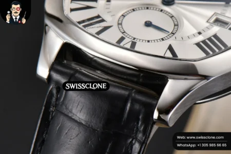 Cartier Drive De Cartier 40mm White Dial Black Leather High Resolution View