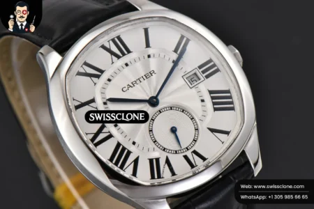 Cartier Drive De Cartier 40mm White Dial Black Leather High Resolution View