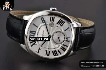 Cartier Drive De Cartier 40mm White Dial Black Leather High Resolution View