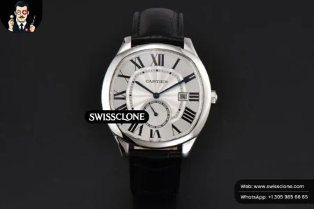 Cartier Drive De Cartier 40mm White Dial Black Leather High Resolution View