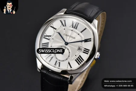 Cartier Drive De Cartier 40mm White Dial Black Leather High Resolution View