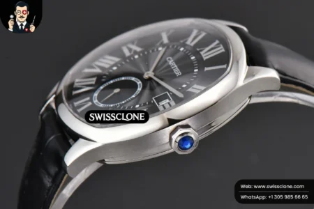 Cartier Drive De Cartier 40mm Black Dial Black Leather High Resolution View