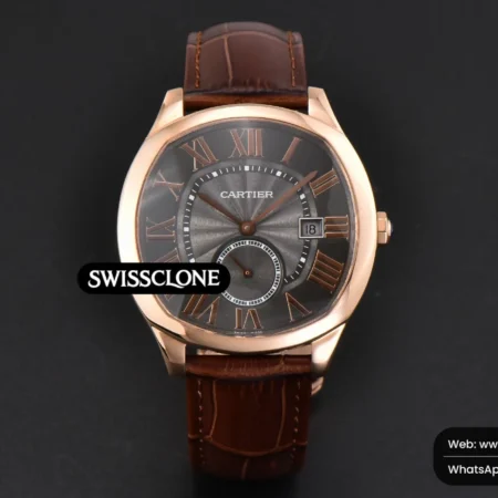 Cartier Drive De Cartier 40mm APS Gray Dial Brown Leather High Resolution View