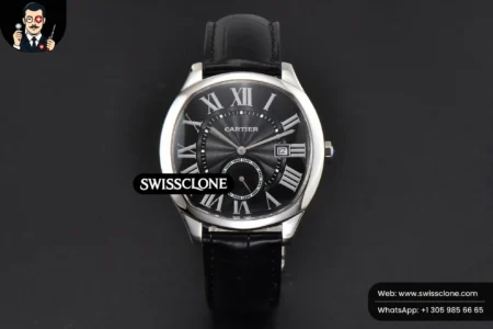 Cartier Drive De Cartier 40mm Black Dial Black Leather High Resolution View
